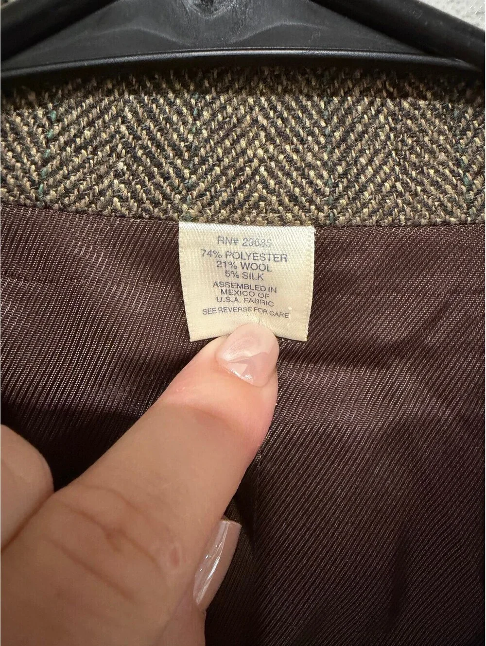 Vintage Pendleton Blazer Men's 42 Brown Suit Jacket Wool Blend